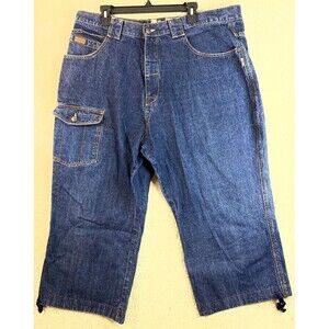 State Property Baggy Blue Denim Shorts Men 42x23 Streetwear Urban Hip Hop Skater